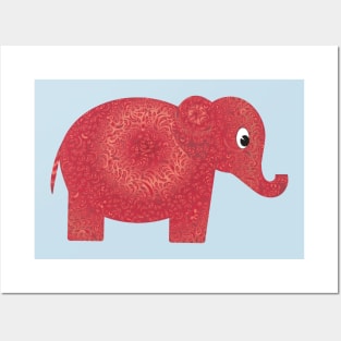 Cute elephant Alabama Posters and Art